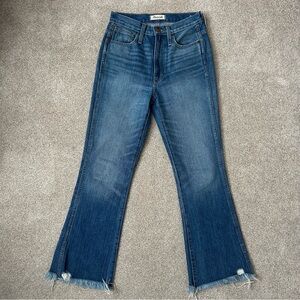 NWOT Madewell Rigid Flare Jeans Cropped Size 25